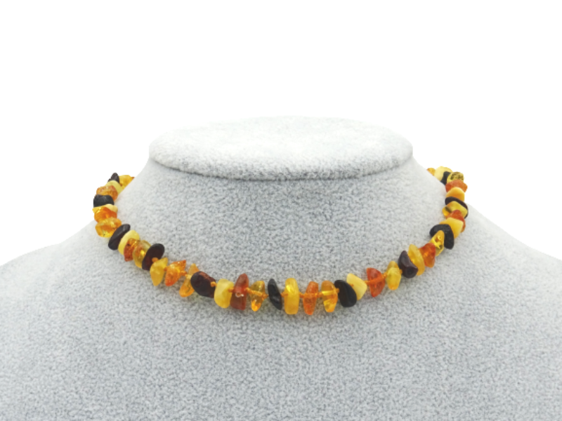 Childrens amber necklace 33cm 6g noL02