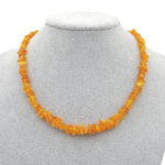 Uncut amber necklace 46cm 13g no16
