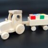 Wooden toy Tractor with trailer