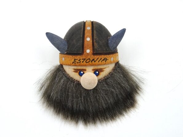Fridge Magnet Viking with beard Estonia 1