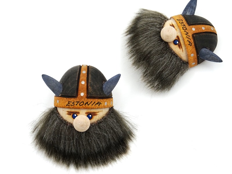 Fridge Magnet Viking with beard Estonia