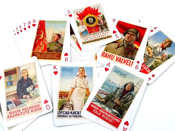 Playing cards Estonian historical posters 2