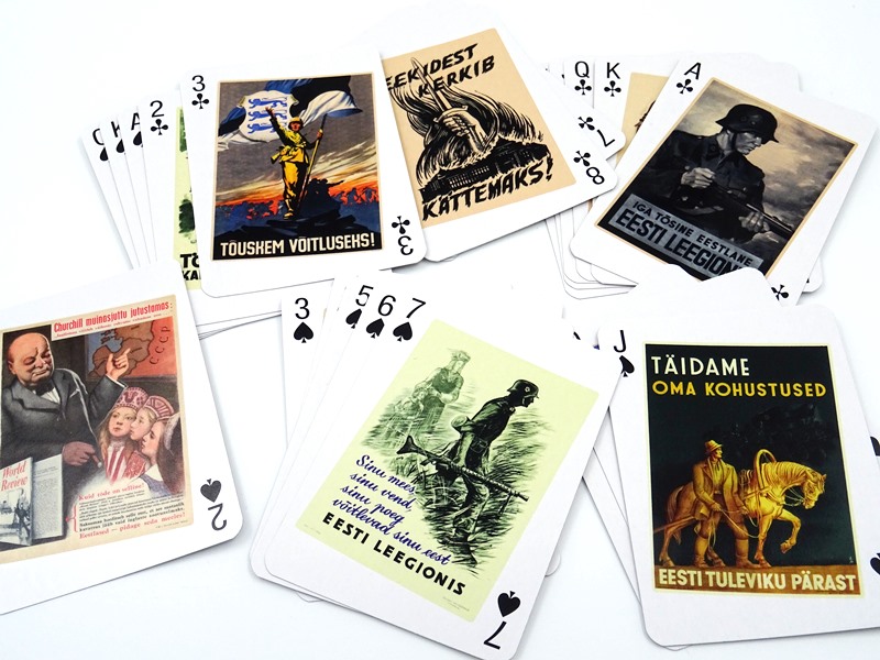 Playing cards Estonian historical posters