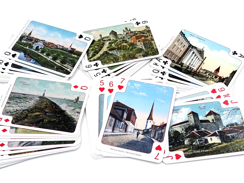 Игральные карты Старые эстонские открытки 2