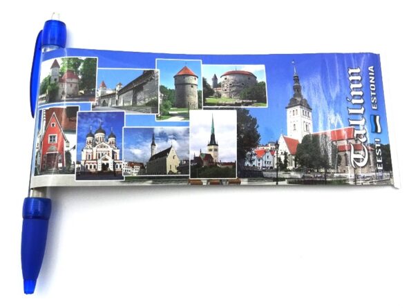 Ballpoint pen with Tallinn postcard