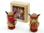 Viking salt-pepper cups set