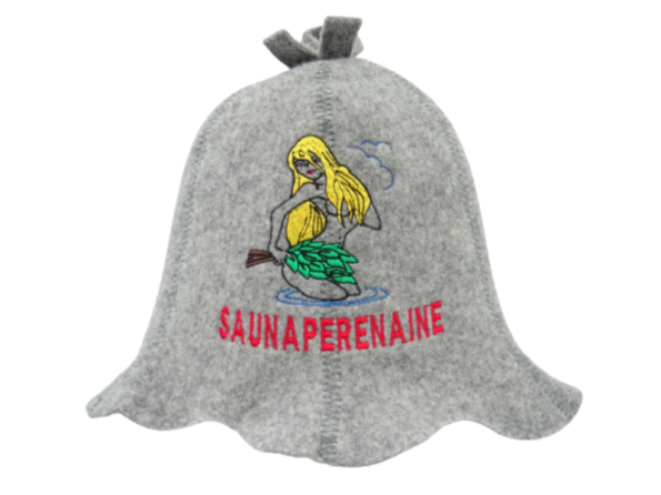 Sauna hat for a woman Sauna Perenaine gray 1078