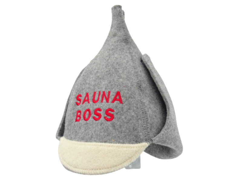 Sauna hat budenovka Sauna Boss gray 1096
