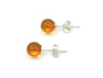 Earrings with amber Honey KR16