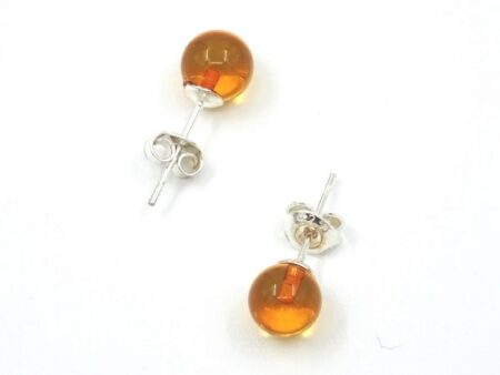 Earrings with amber Honey