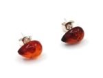 Amber earrings Cognac KR18