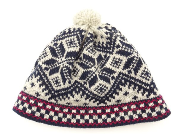 Men's wool hat with pattern