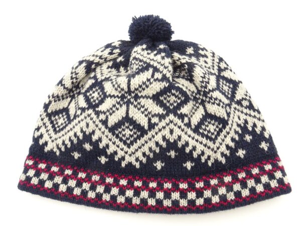 Men's wool hat with pattern R11b 2