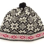 Men’s wool hat with pattern R12a