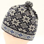 Men's wool hat with pattern R15a