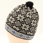 Men’s wool hat with pattern R15b