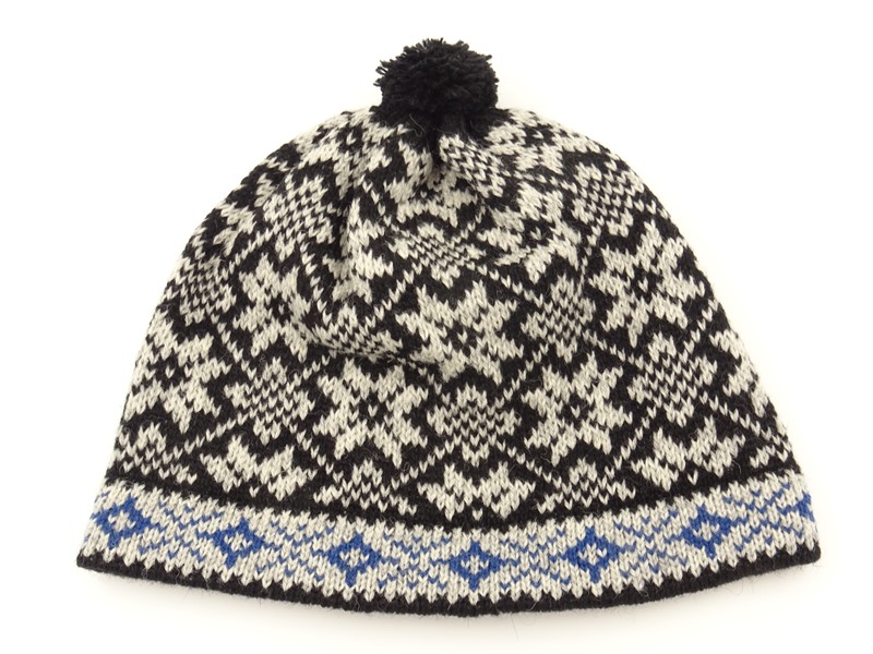 Men’s wool hat with pattern R15b 2