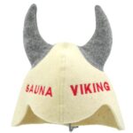 Шапка для бани викинг Sauna Viking бежевая 1042