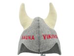 Шапка для бани викинг Sauna Viking серая 1090 punane