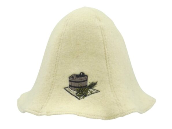 шапка для сауны бежевая T014