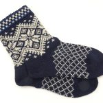 Men's woolen socks with pattern