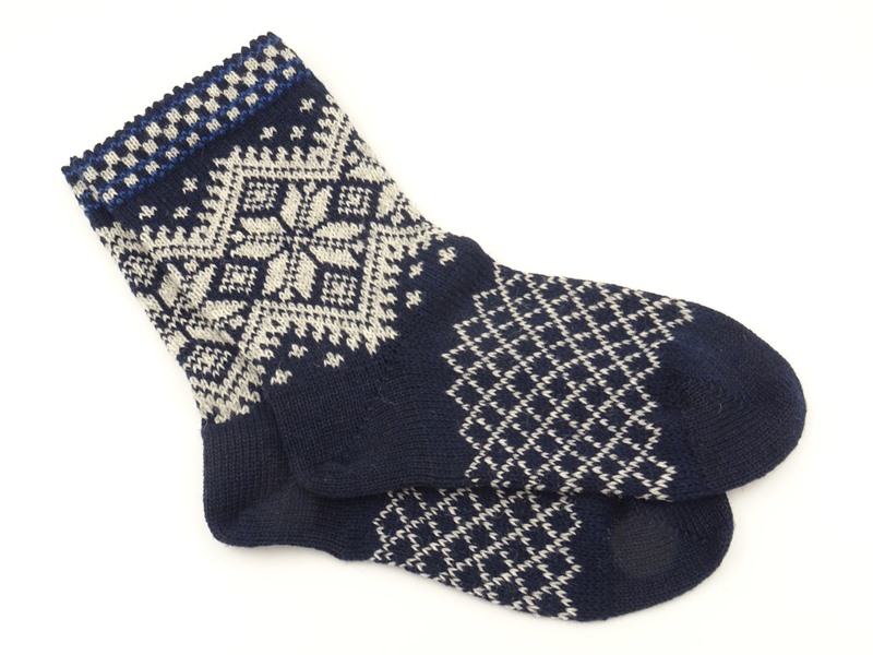 Men’s woolen socks with pattern R11d