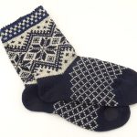 Woolen socks for men with pattern R11e