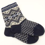 Woolen socks for men with pattern R11f