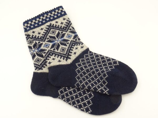 Woolen socks for men with pattern