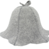 Женская шапка для бани серая N011