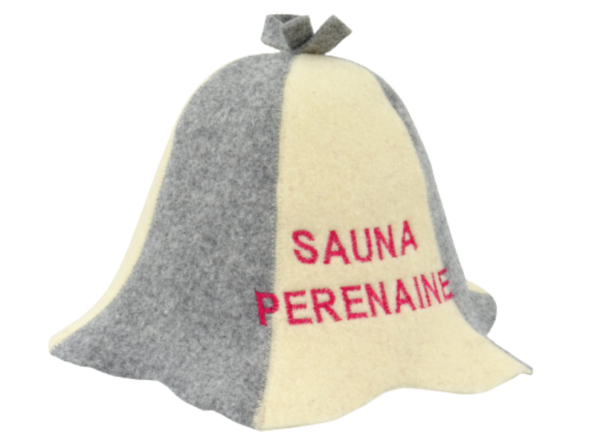 Шапка для сауны Sauna Perenaine бежевая серая N016