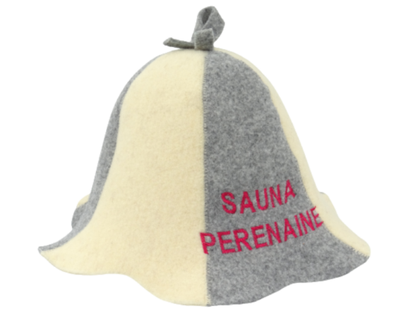 Шапка для сауны Sauna Perenaine серая бежевая N015