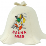 Women's sauna hat Sauna Miss white