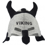 Шапка для сауны рыцарь Викинг серый 1091