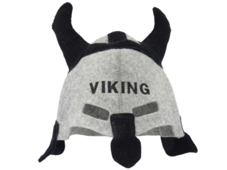 Шапка для сауны рыцарь Викинг серый 1091