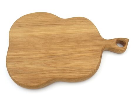 Serving tray-cutting board made of oak Pear 320x225x24 2
