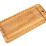 wooden cutting board with groove 330x150x15