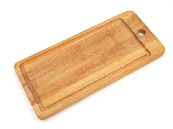 wooden cutting board with groove 330x150x15