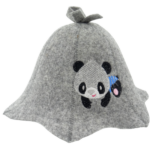 Children’s sauna hat Panda gray L010
