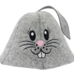 Sauna hat for children Rabbit gray L007