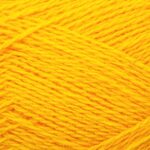 шерстяная пряжа Тексрена 100г 100% шерсть ярко-желтая 272