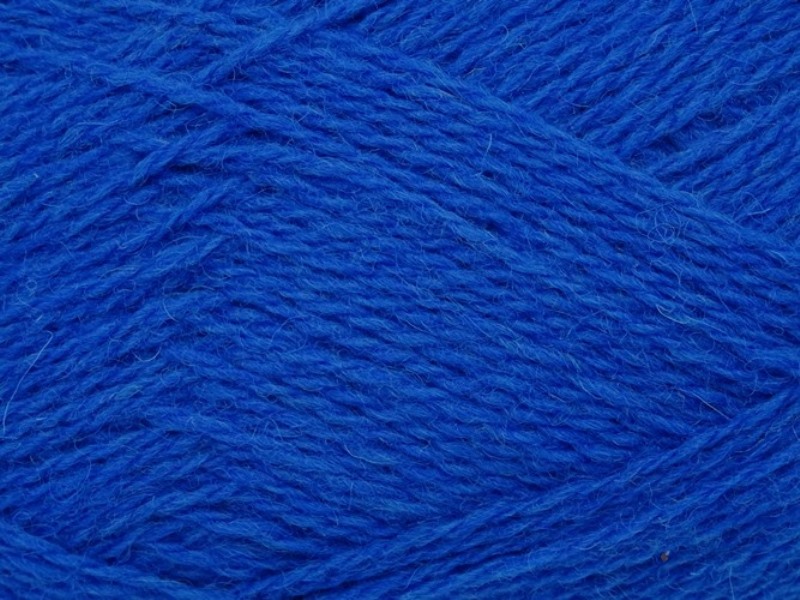 шерстяная пряжа Тексрена 100г 100% шерсть ярко-синяя 460