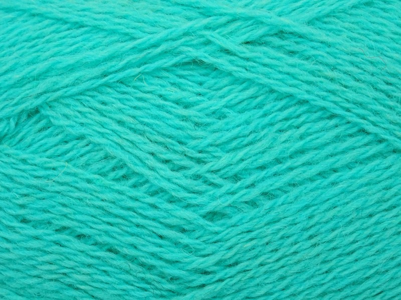 woolen yarn Teksrena 100g 100% wool light turquoise 435