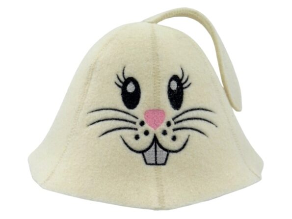 Sauna hat for children Bunny beige L006