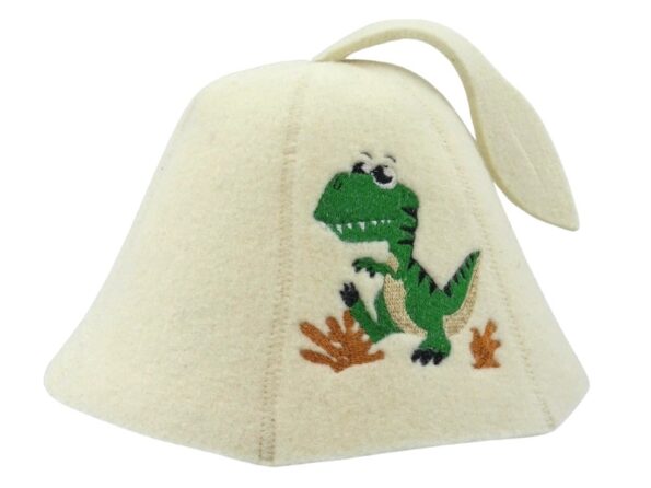 Sauna hat for children green Dragon L020 beige