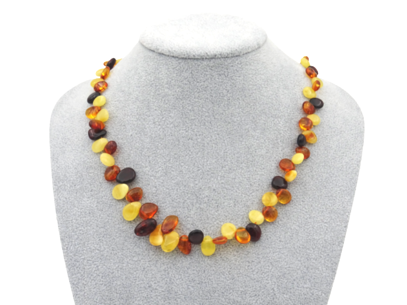Necklace made of amber 48cm 15g no10
