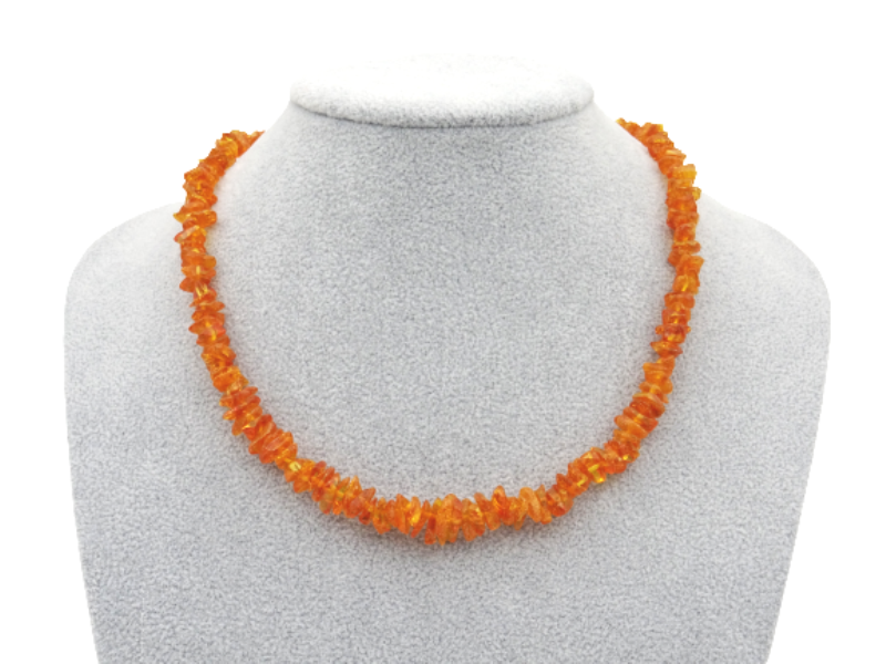 Amber necklace 45cm 13g no04