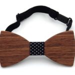 Деревянный галстук-бабочка для мальчиков KL02