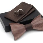 Деревянный 3D галстук бабочка набор K011