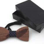 Деревянный мужской галстук-бабочка K003